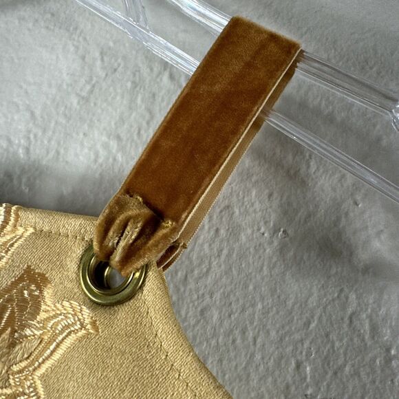 Formal Kid Girl Dress Gold Sequin Elegant Zipper Tie Shoulder Size 6 by … - Picture 8 of 13